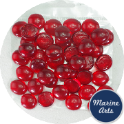 9109-P8 - Craft Pack - Lustered Ruby Red Glass Nuggets